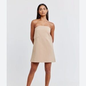 Odd Muse “the ultimate muse - a line dress” in camel
